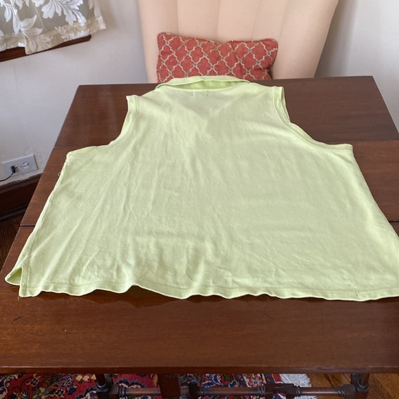 Cambridge Dry Goods Company Women's Lime Green 100% Cotton Polo with Cherries XL - Picture 5 of 9